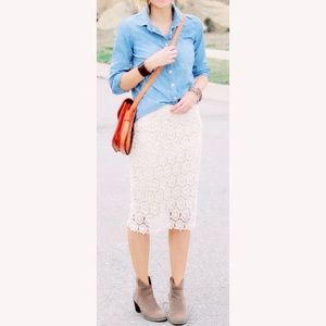 H&M Crochet skirt